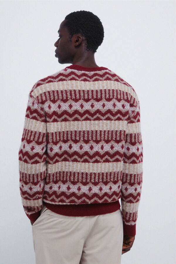 Springfield Jersey fantas&iacute;a rombos naranja