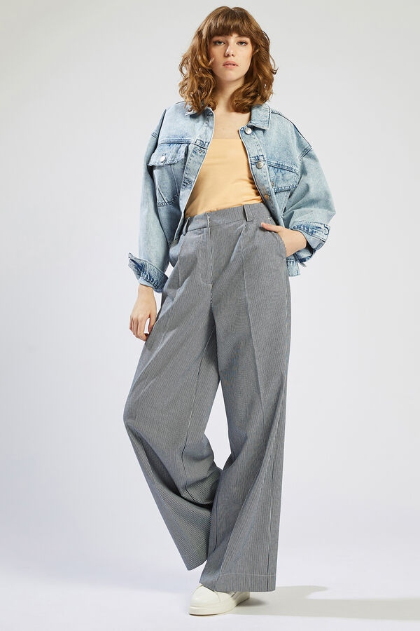 Pimkie Pantal&oacute;n ancho de rayas estampado