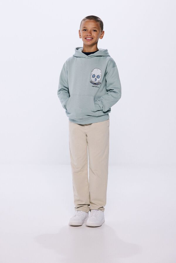 Springfield Kids Sudadera capucha Calavera azul