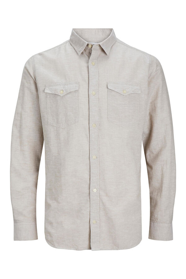 Jack & Jones  Camisa com gola camiseira azul