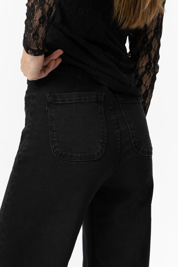 Tiffosi Calça Jeans Reta Olivia Comfort preto