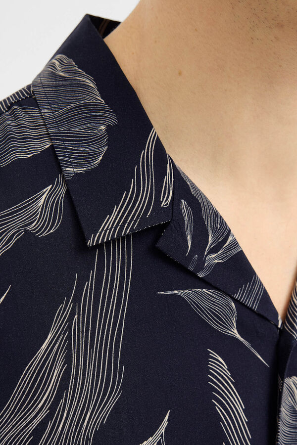 JJ REBEL Camisa de mangas curta com ajuste confortável  azul