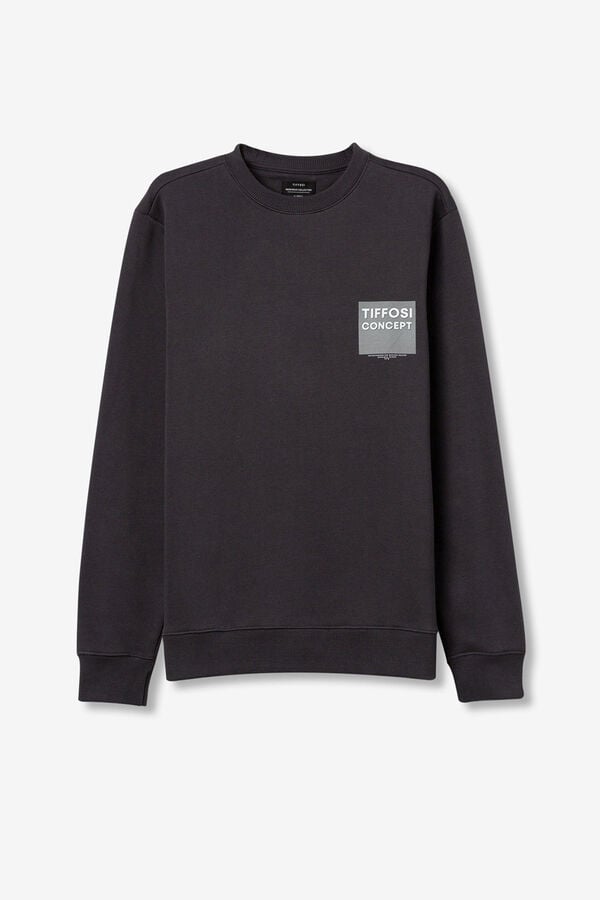 Tiffosi Sudadera con bordado gris