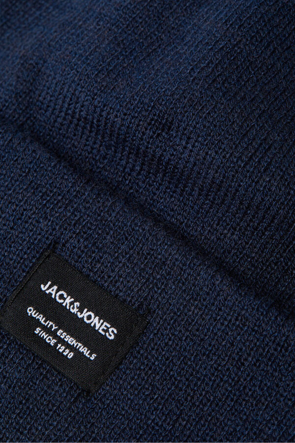 Jack & Jones bon&eacute; de malha azul