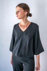 Cul Sac Camisa mangas anchas negro