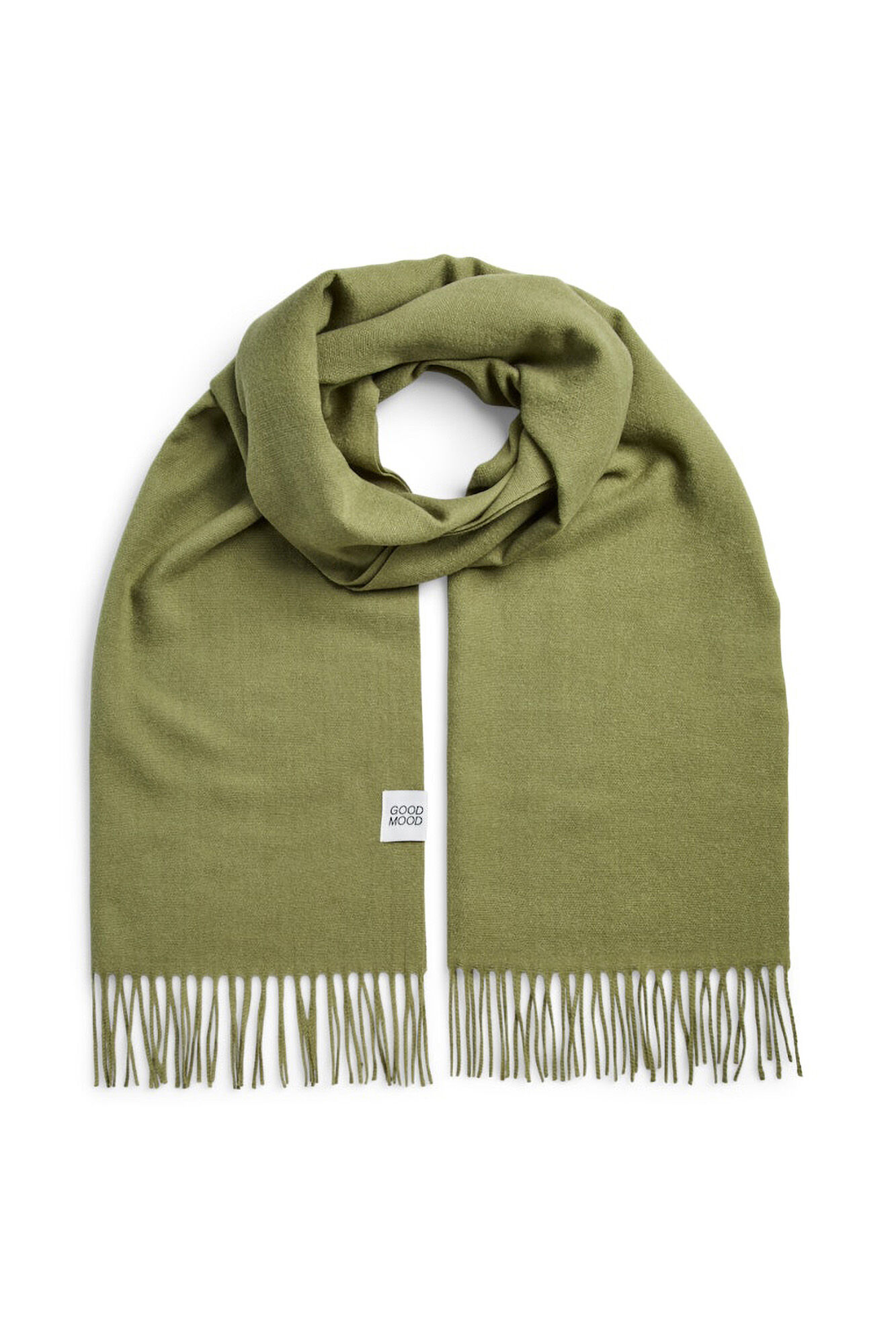 Pieces Cachecol leve e liso com franjas