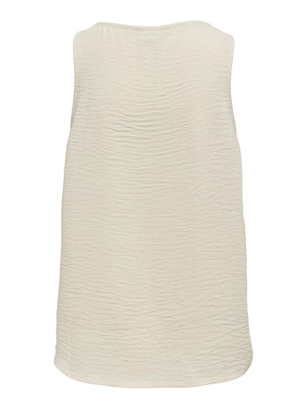 JDY Top cuello pico encaje blanco