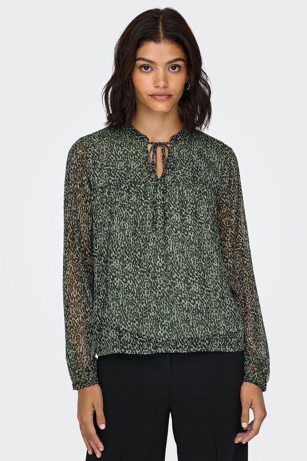 JDY Blusa de manga comprida cinzento