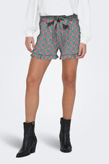 Only Shorts volantes verde