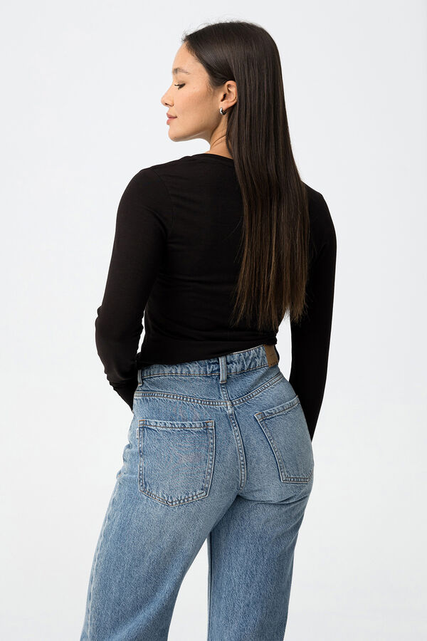 Tiffosi Camiseta de manga larga negro