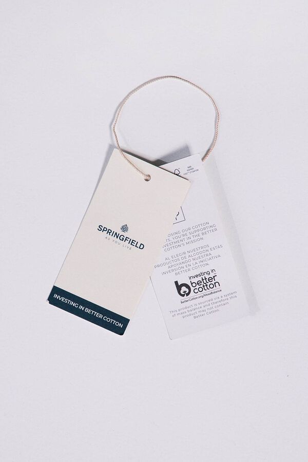 Springfield Camiseta manga larga cortes azul