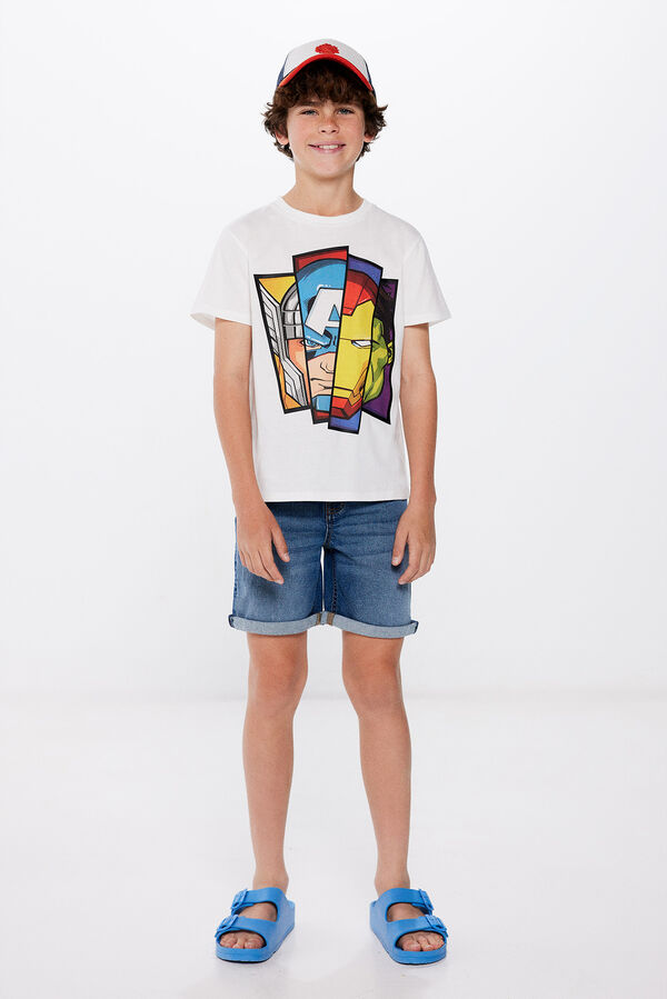 Springfield Kids T-shirt Avengers menino bege