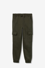Tiffosi Young Pantalones Jogger Cargo kaki
