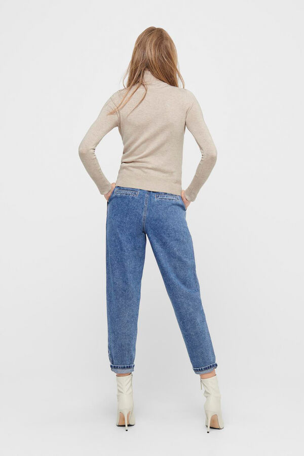 Only Jersey de cuello vuelto blanco