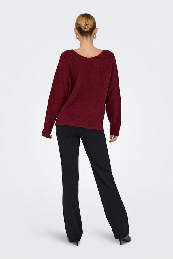 Only Jersey reversible burdeos