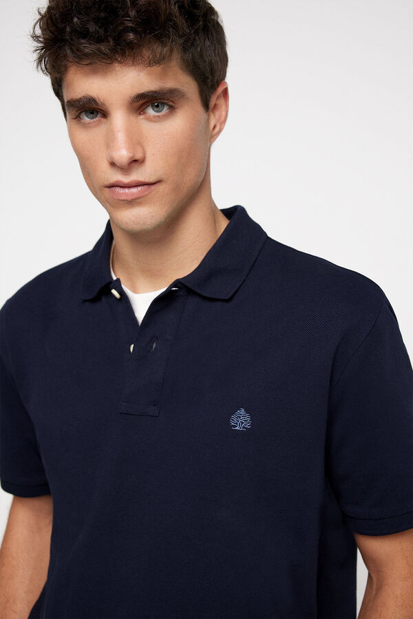 Springfield Polo piqu&eacute; b&aacute;sico regular fit azul