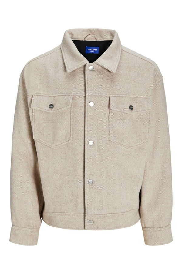Jack & Jones Jaqueta bomber com bolsos bege