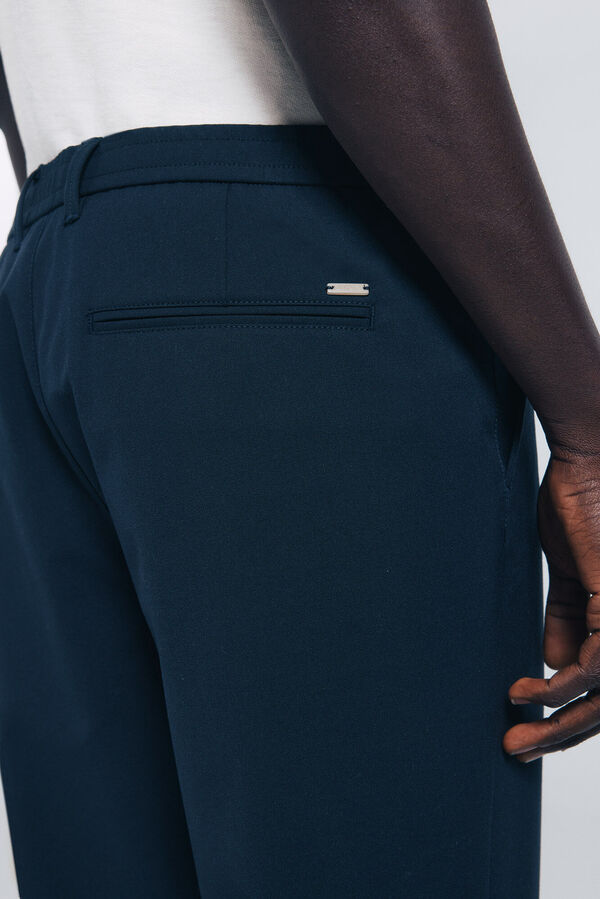 Springfield Pantal&oacute;n chino jogger comfort fit azul