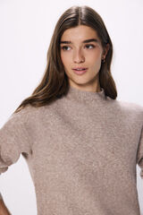 Springfield Jersey cuello perkins melange tostado