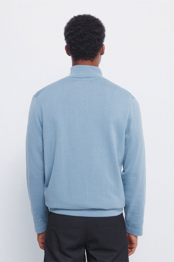 Springfield Camisola Milano com fecho-&eacute;clair azul