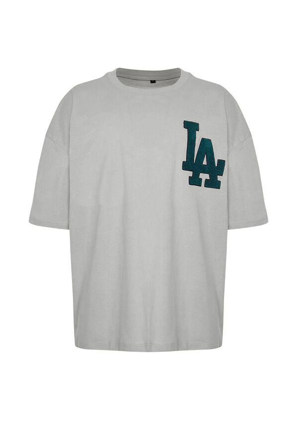 Trendyol T-shirt oversize cinzento