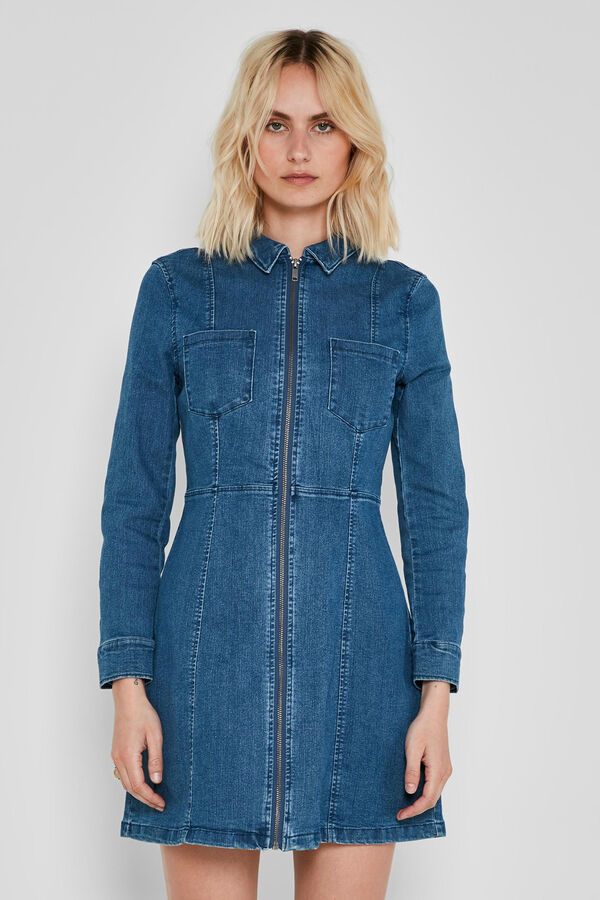 Noisy May Vestido corto denim azul