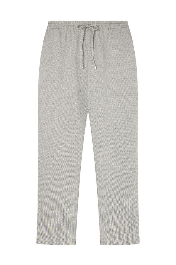 Springfield Pantal&oacute;n jogger punto circular gris