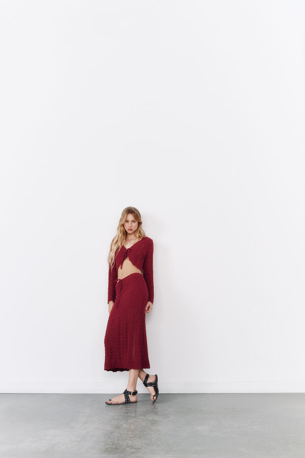 High Spirits Saia vermelha  estampado