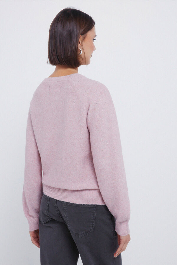 Springfield Camisola com lantejoulas rosa
