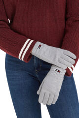 Tommy Jeans Guantes Tommy Jeans de mujer con bandera gris