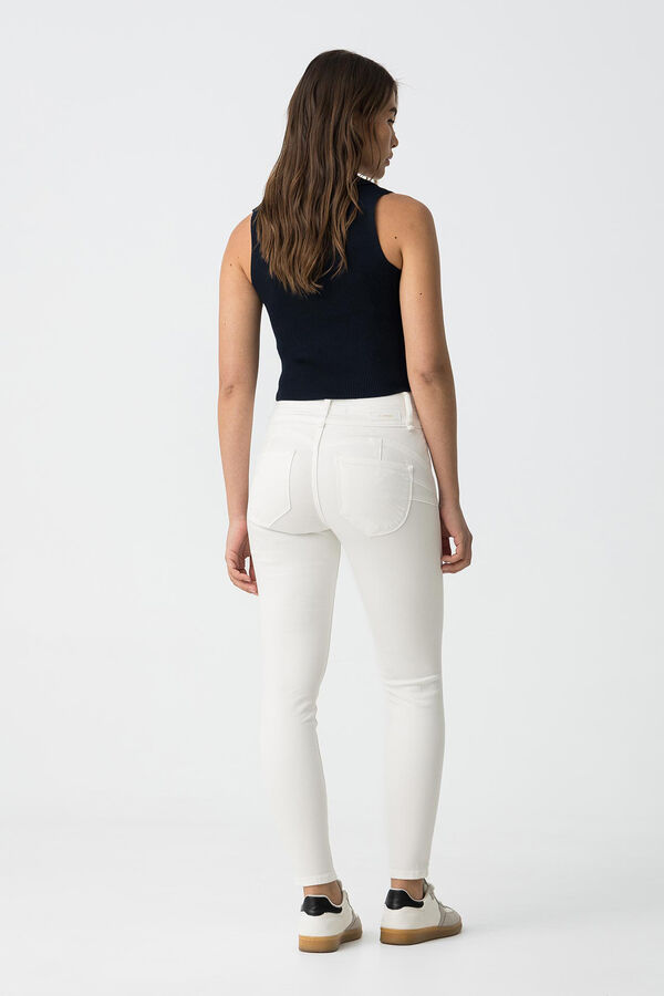 Tiffosi Jeans Skinny cintura alta blanco