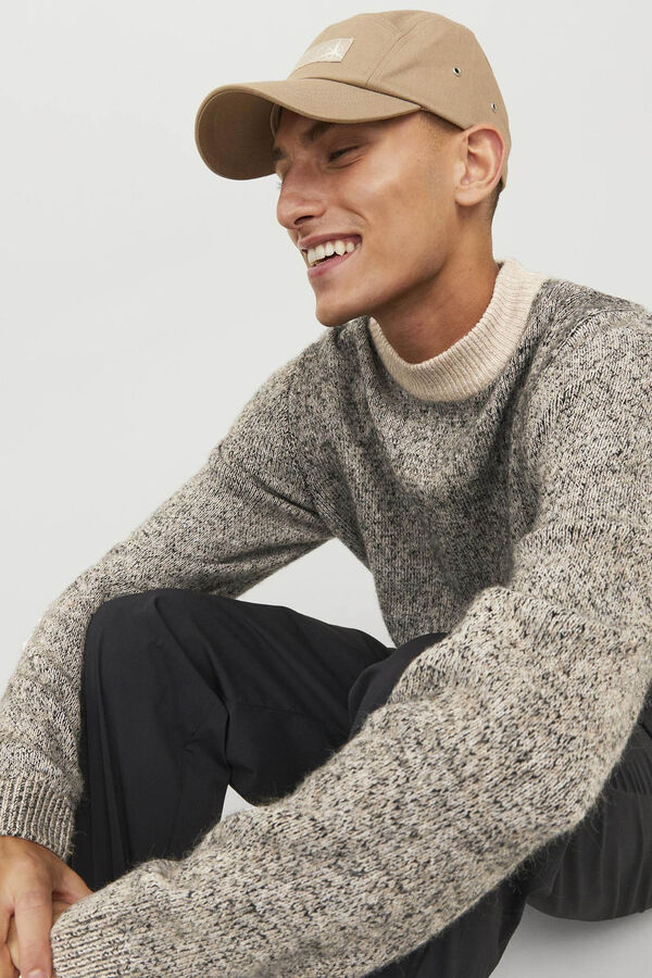 Jack & Jones Jersey cuello redondo beige