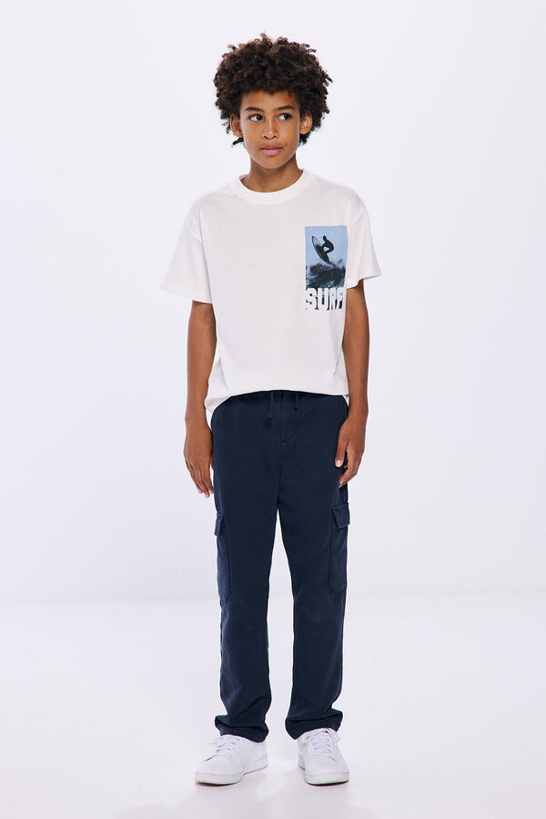 Springfield Kids Pantalon cargo ni&ntilde;o azul