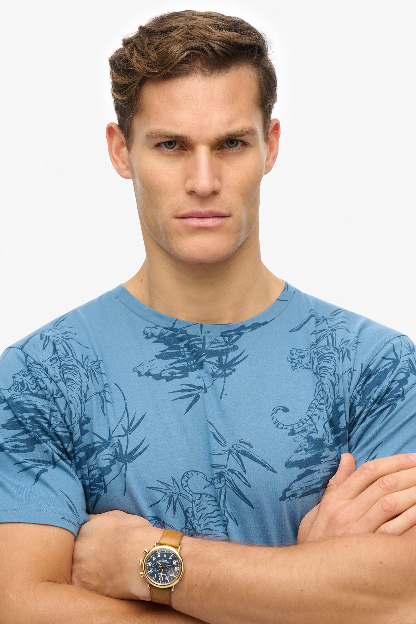 Superdry T-shirt estampada essencial cl&aacute;ssica 
