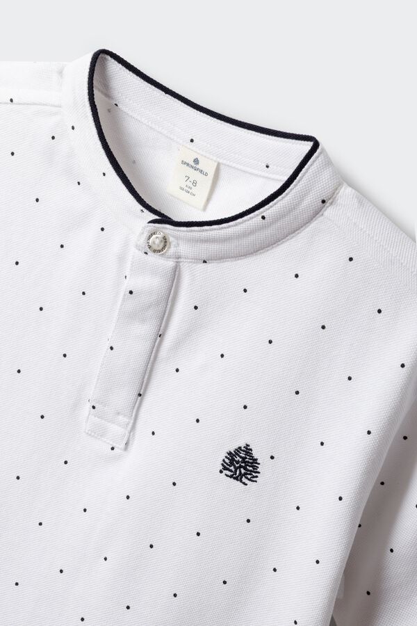 Springfield Kids Polo mao topos ni&ntilde;o blanco