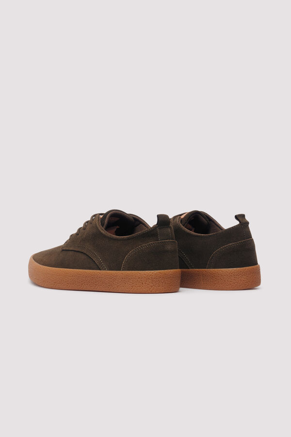 Springfield sapato de couro casual verde