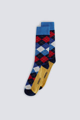 Springfield Calcet&iacute;n rombos azul