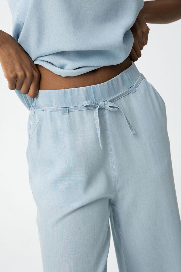 Tiffosi Calças fluídas azul