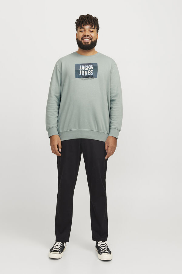 Jack & Jones PLUS Sweatshirt Plus com ajuste padrão verde