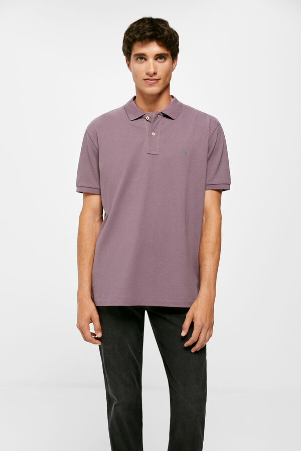 Springfield Polo piqué básico roxo