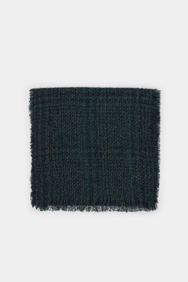 Springfield Bufanda cuadros azules verde