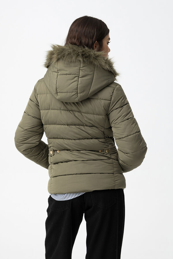 Tiffosi Casaco acolchoado com capuz bege