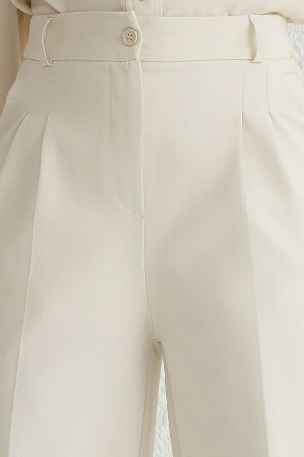 Trendyol Pantalones Palazzo plisados gris