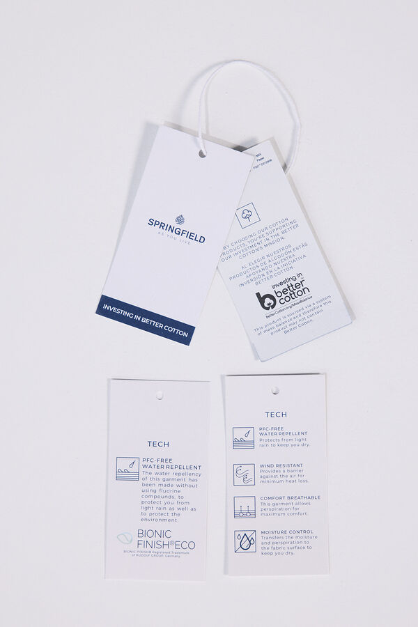 Springfield Parka t&eacute;cnica azul