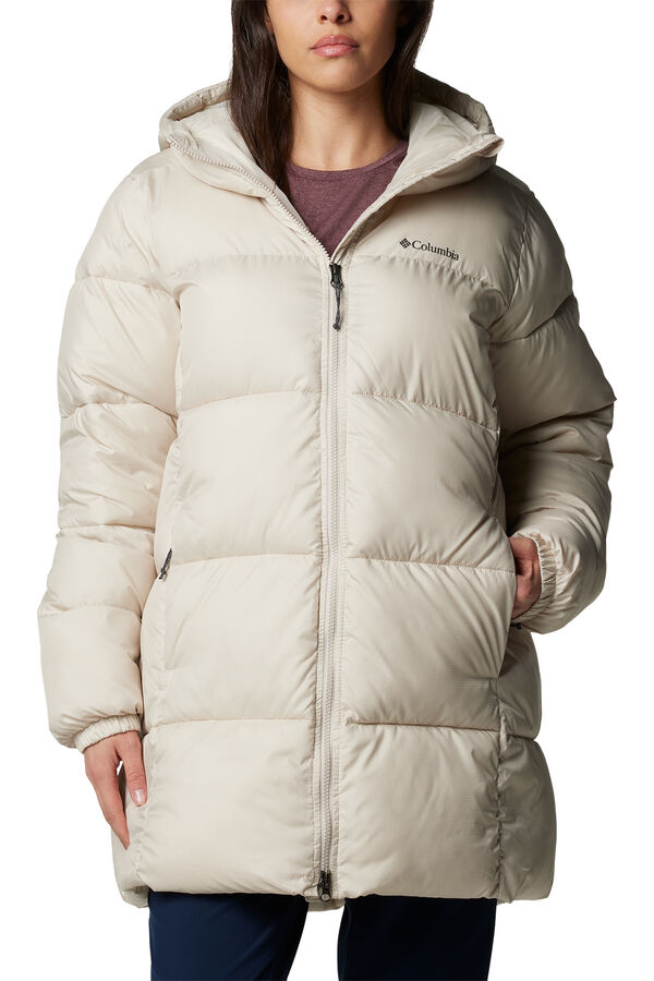 Columbia Jaqueta feminina com capuz e capuz Columbia Puffect&trade; II bege