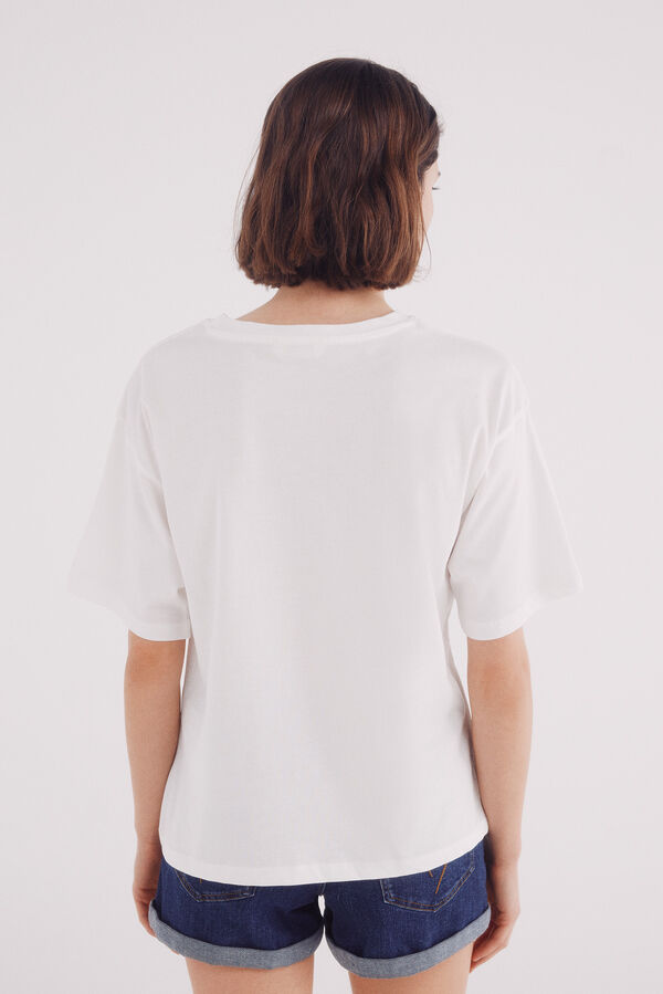 Springfield Camiseta "Sur la mer" blanco