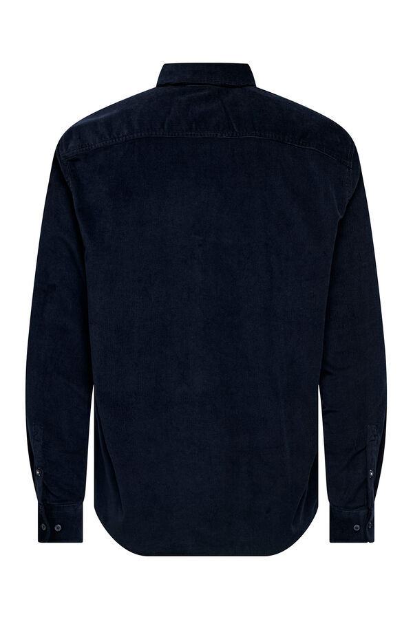 Only & Sons Camisa manga larga pana azul