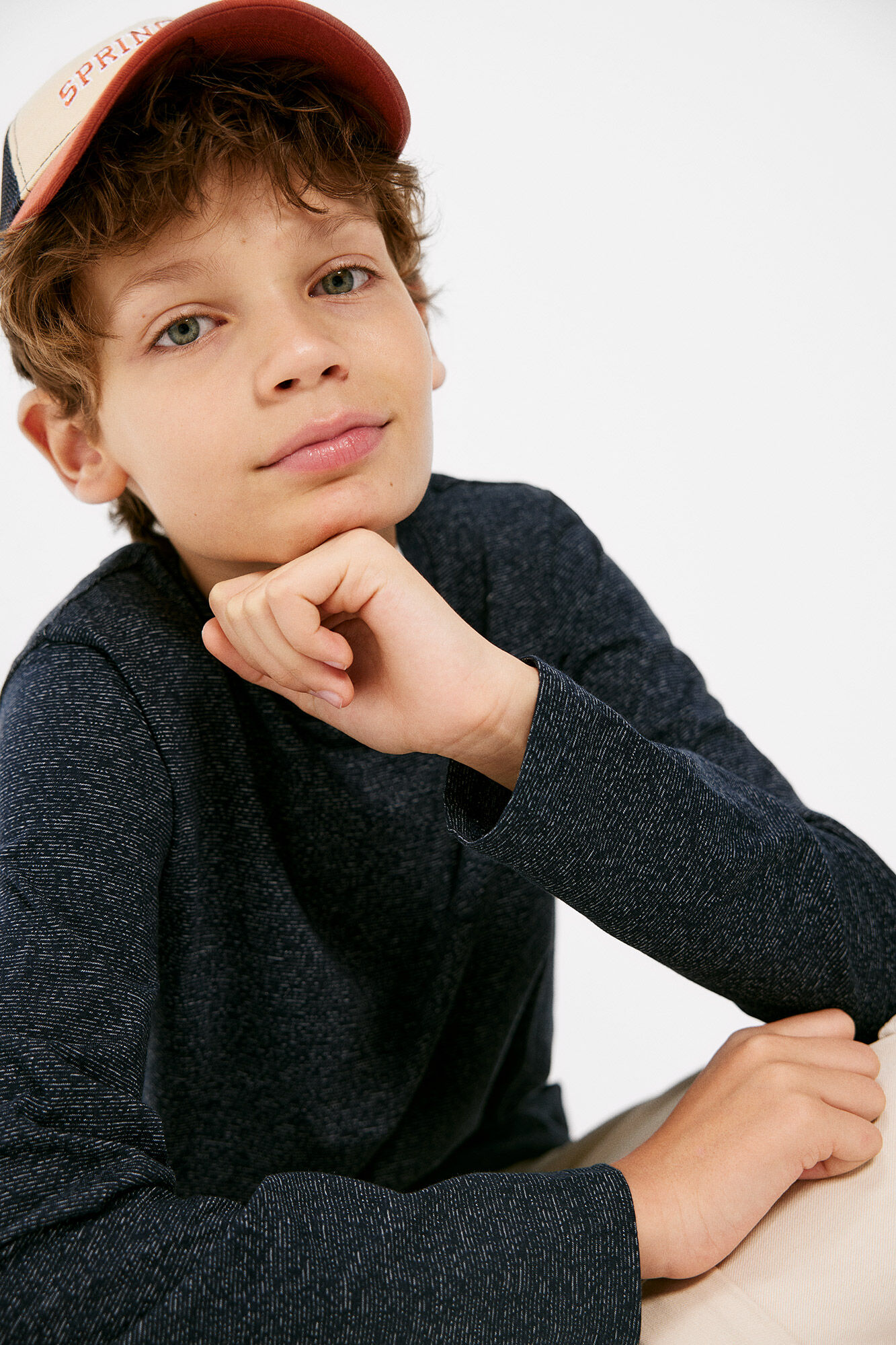 Springfield Kids T-shirt microrrisca menino