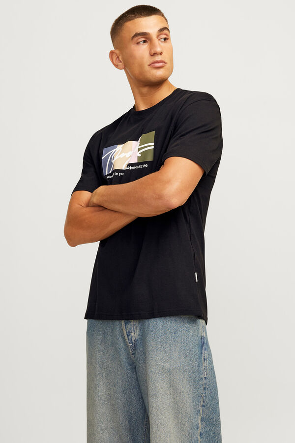 Jack & Jones Camiseta relaxed fit negro
