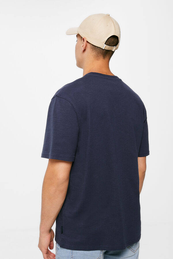 Springfield T-shirt bolso estampado azul